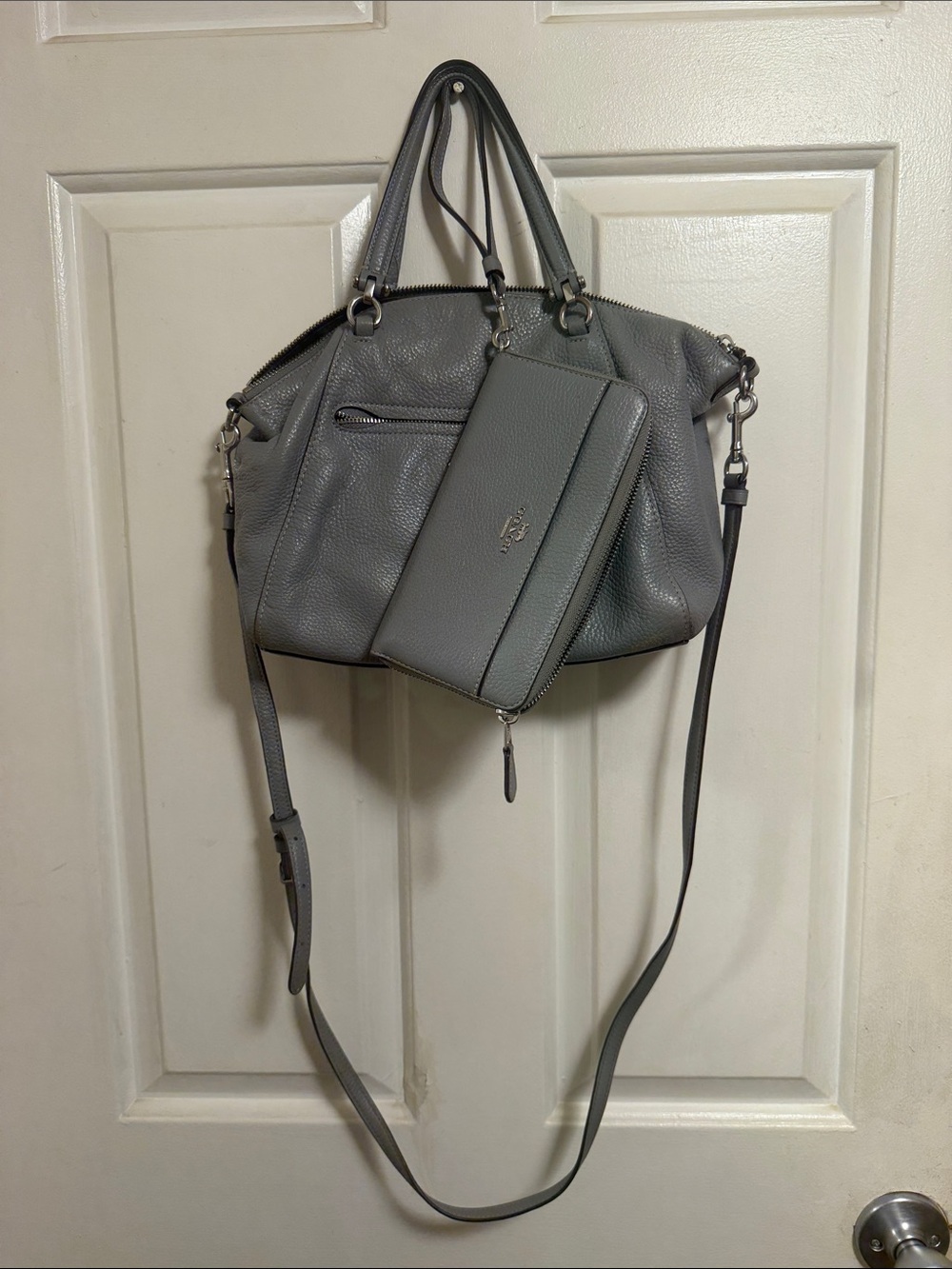 Coach pebble leather set